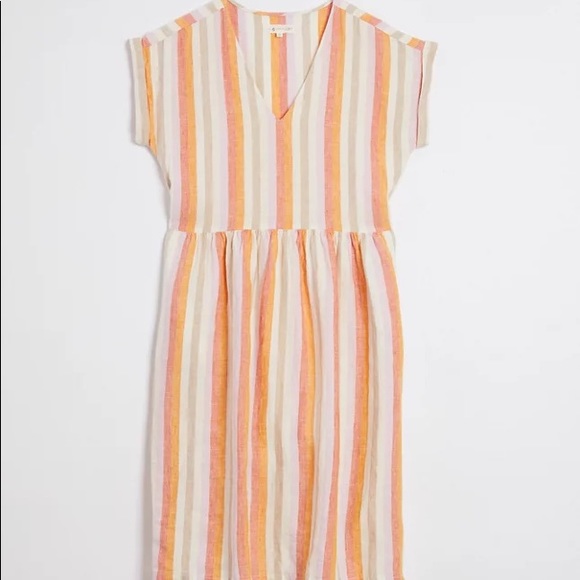 LOFT Dresses & Skirts - NWOT Lou & Grey Striped Linen Pocket Dress | LOFT